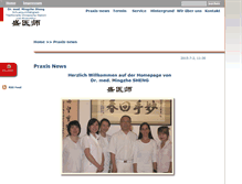 Tablet Screenshot of praxis-sheng.de